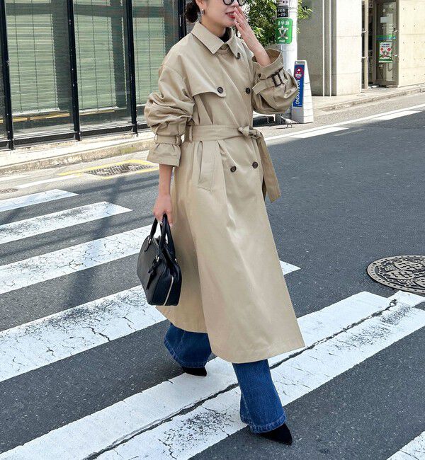 fredy emue「【発売のたびに即完売する大人気アイテム】袖ボリュームトレンチコート」|トレンチコート|