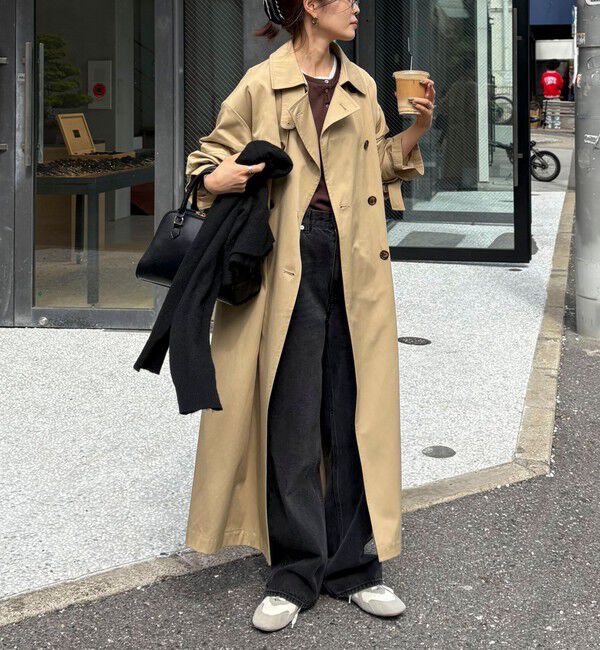 fredy emue「【発売のたびに即完売する大人気アイテム】袖ボリュームトレンチコート」|トレンチコート|
