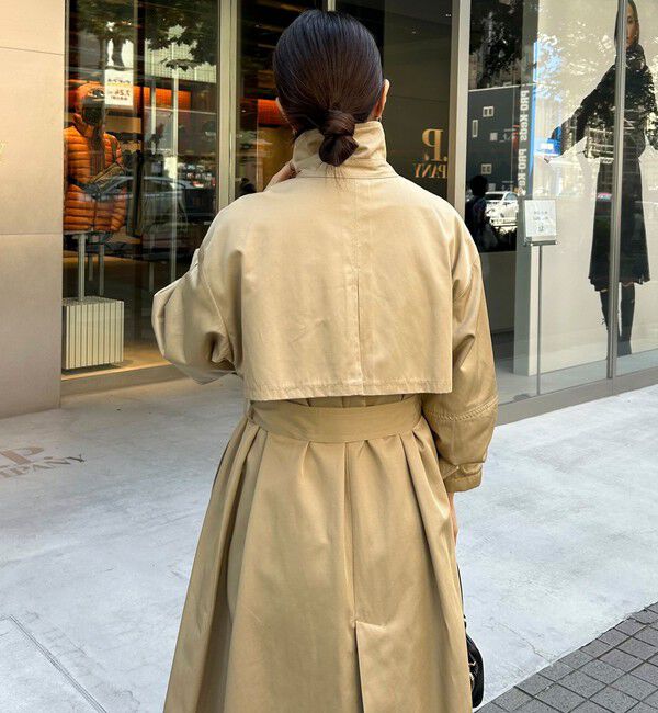 fredy emue「【発売のたびに即完売する大人気アイテム】袖ボリュームトレンチコート」|トレンチコート|