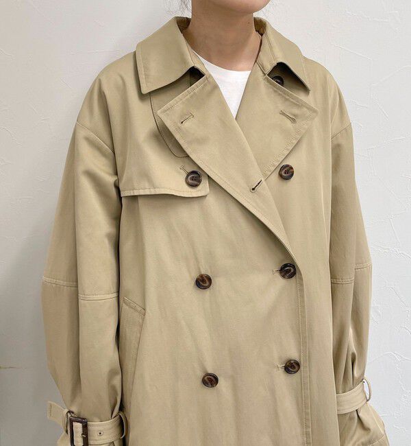 fredy emue「【発売のたびに即完売する大人気アイテム】袖ボリュームトレンチコート」|トレンチコート|