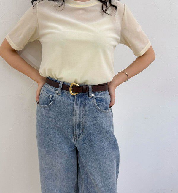 fredy emue「【atelier brugge/アトリエブルージュ】ラウンドバックルベルト 18mm」|ベルト|