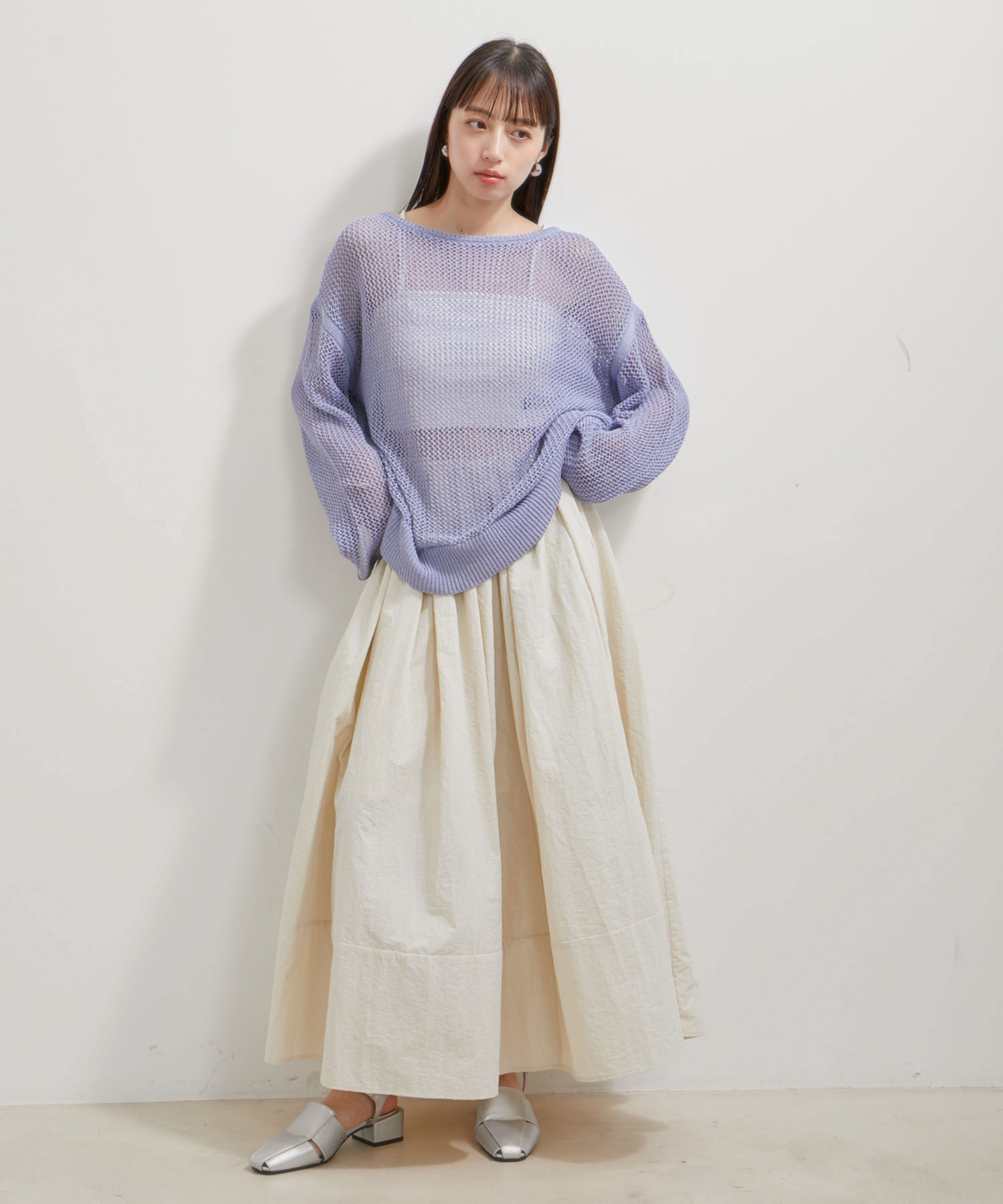 VIS「【洗える】メッシュサマーニット」|ニット・セーター|