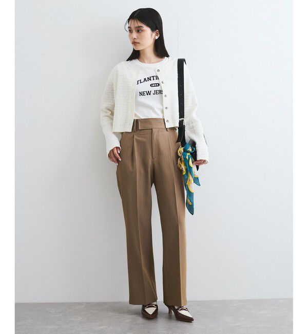 VIS「オーガンジーメタルボタンニットカーディガン」|カーディガン|