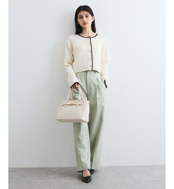 VIS「オーガンジーメタルボタンニットカーディガン」|カーディガン|