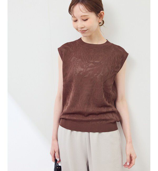 Rope&rsquo;Picnic「レーシーフレンチサマーニット」|ニット・セーター|