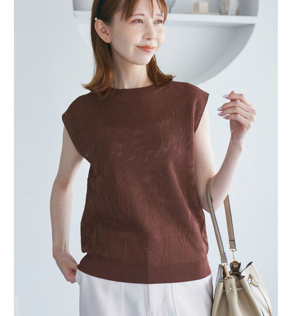 Rope&rsquo;Picnic「レーシーフレンチサマーニット」|ニット・セーター|