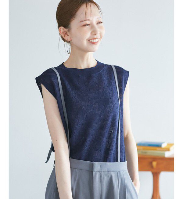 Rope&rsquo;Picnic「レーシーフレンチサマーニット」|ニット・セーター|