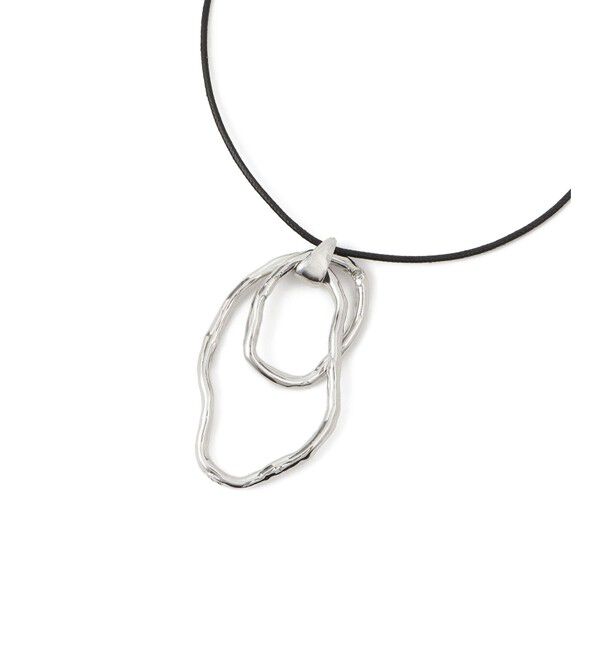 ROPE PICNIC PASSAGE「デザインＷオーバルトップスライドコードネックレス」|ネックレス|