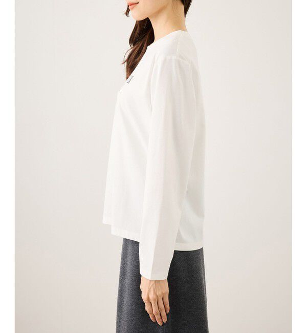 Rope&rsquo;Picnic「汗染み防止アソートロゴロングスリーブTシャツ/UVカット・接触冷感」|Tシャツ・カットソー|