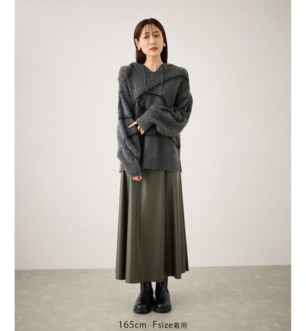 Rope&rsquo;Picnic「コードリンキングニットフーディ」|パーカー|