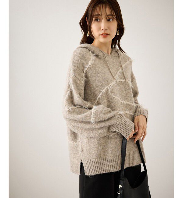 Rope&rsquo;Picnic「コードリンキングニットフーディ」|パーカー|