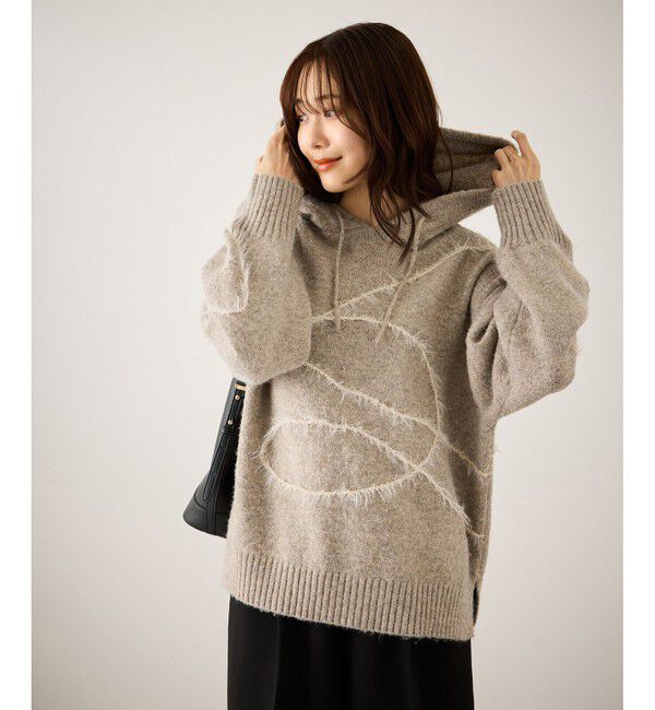 Rope&rsquo;Picnic「コードリンキングニットフーディ」|パーカー|