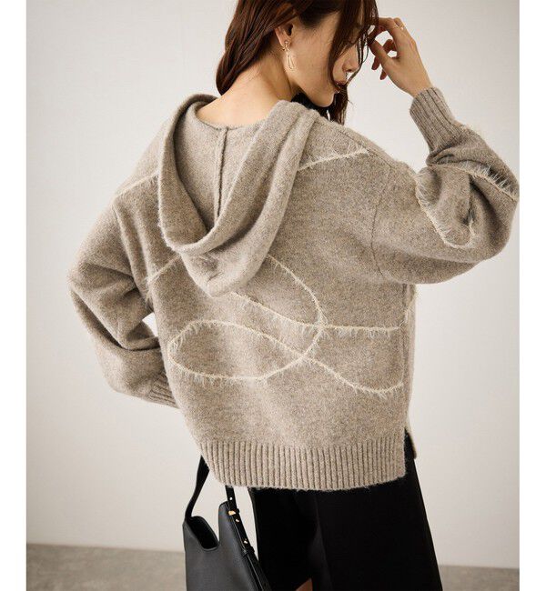 Rope&rsquo;Picnic「コードリンキングニットフーディ」|パーカー|