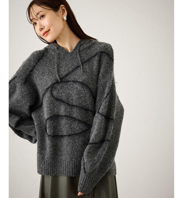 Rope&rsquo;Picnic「コードリンキングニットフーディ」|パーカー|