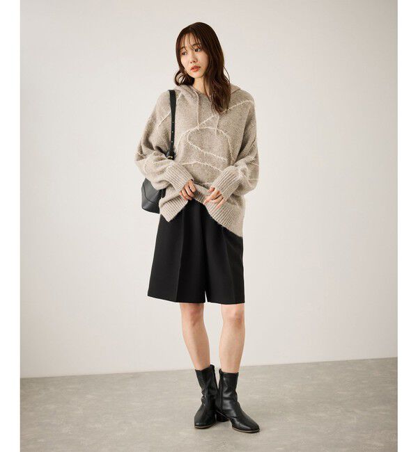 Rope&rsquo;Picnic「コードリンキングニットフーディ」|パーカー|