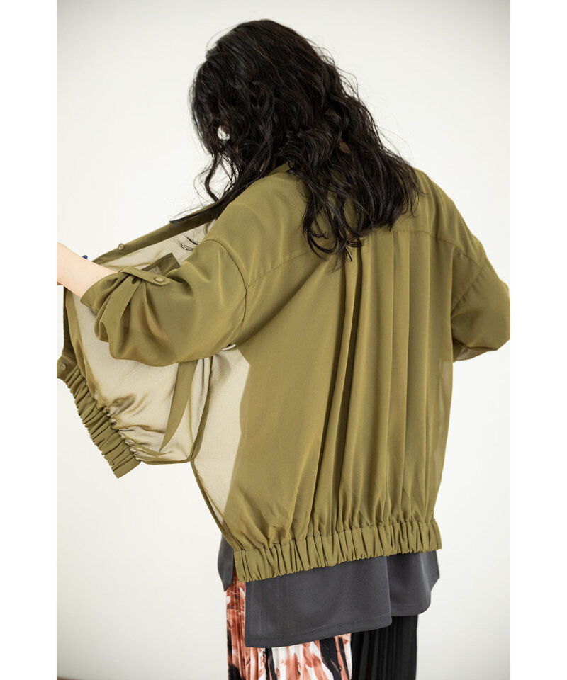  「シフォンギャザーブルゾン」|ブルゾン・スタジャン|