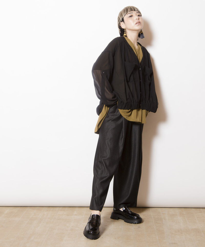  「シフォンギャザーブルゾン」|ブルゾン・スタジャン|