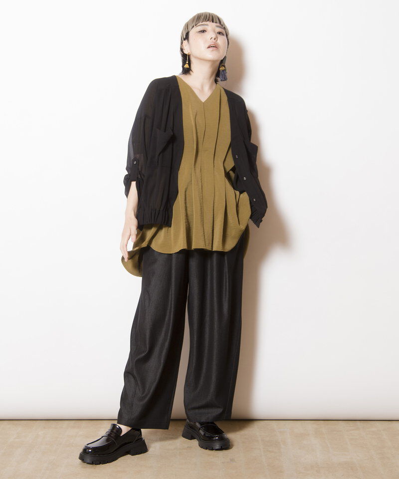  「シフォンギャザーブルゾン」|ブルゾン・スタジャン|