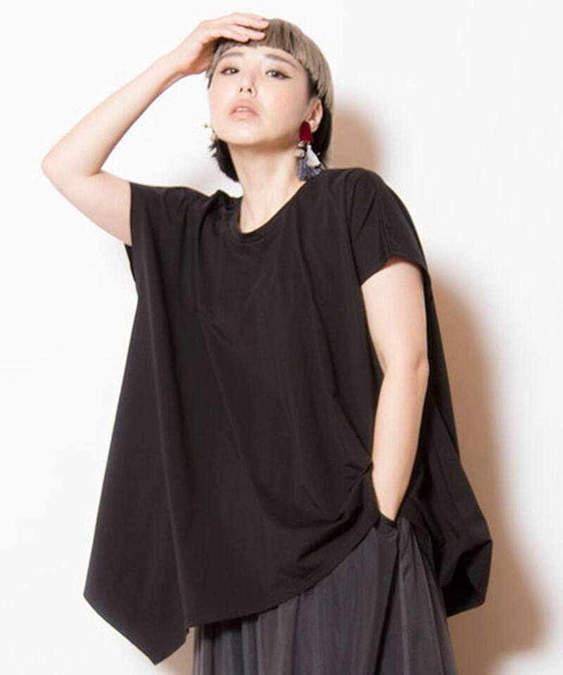  「フレアーTシャツ」|Tシャツ・カットソー|BLACK