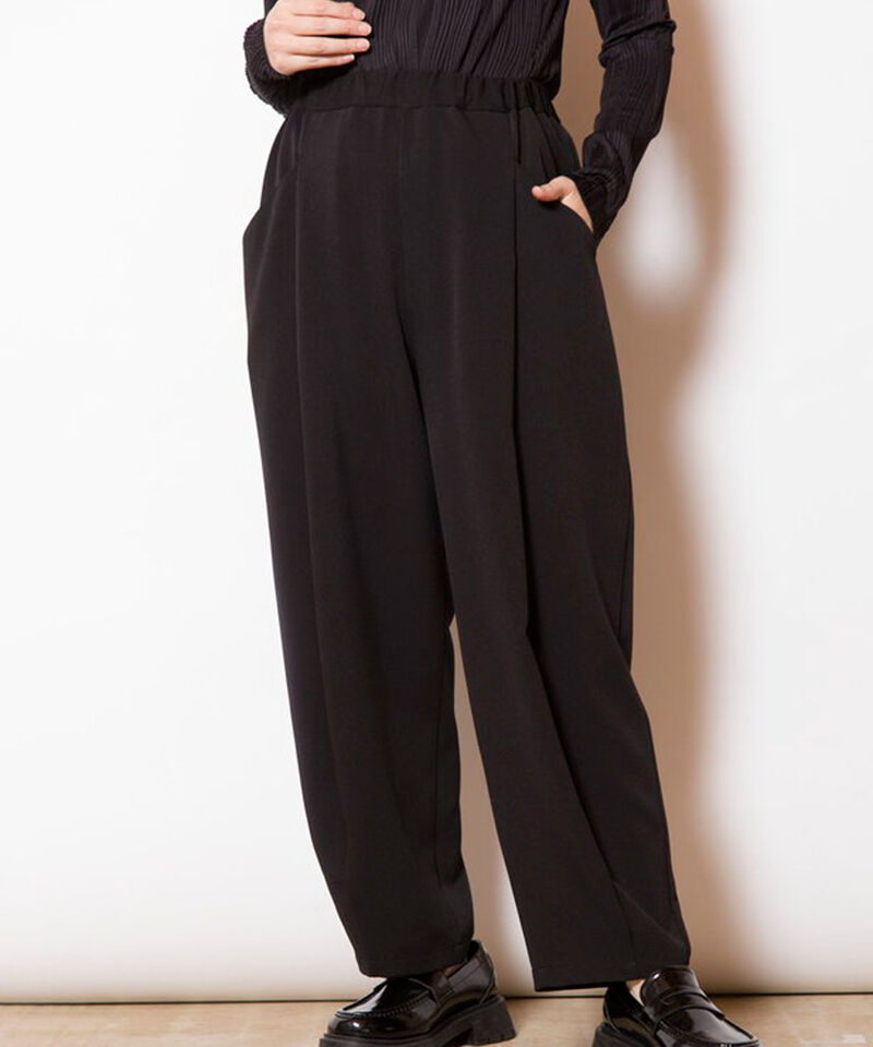  「変形タックパンツ」|その他|BLACK