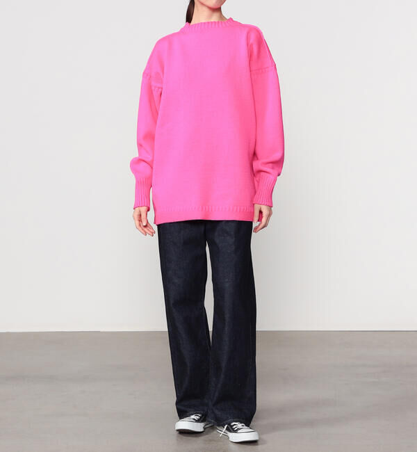  「Le Tricoteur | トラディショナル ウールガンジーセーター NEON UNISEX」|ニット・セーター|