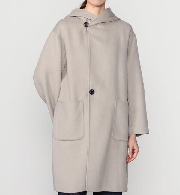 ORCIVAL「ORCIVAL | リバーウール フードコート WOMEN」|ダッフルコート|BEIGE