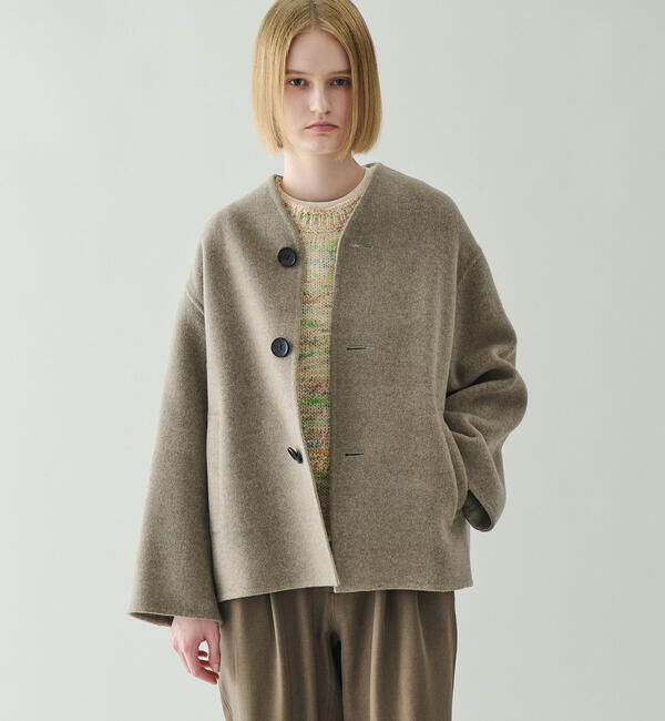LE GLAZIK「LE GLAZIK | ウールリバー ジャケット WOMEN」|テーラードジャケット|