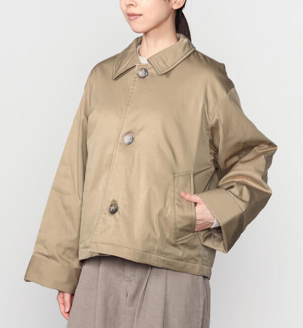 GYMPHLEX「Gymphlex | ツイル ショートコート WOMEN」|ダウン|