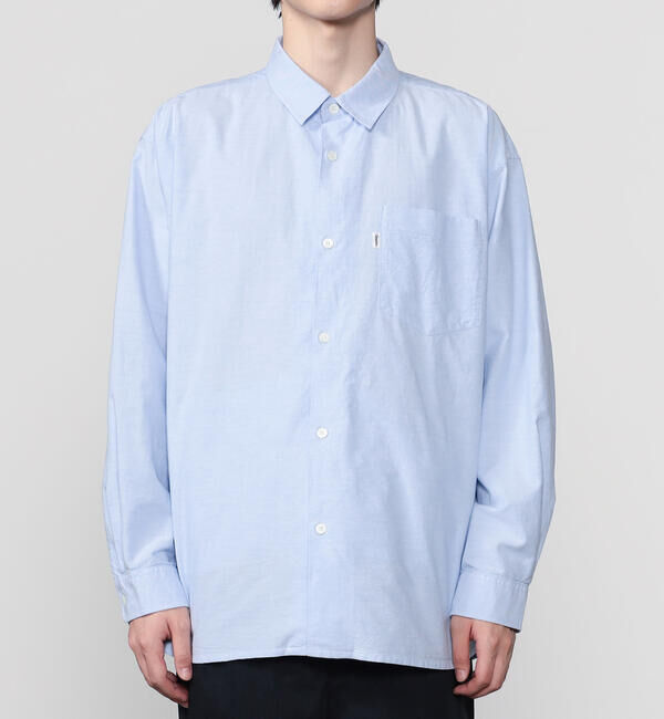  「Gymphlex | オックスフォード レギュラーカラー長袖シャツ MEN」|シャツ・ブラウス|