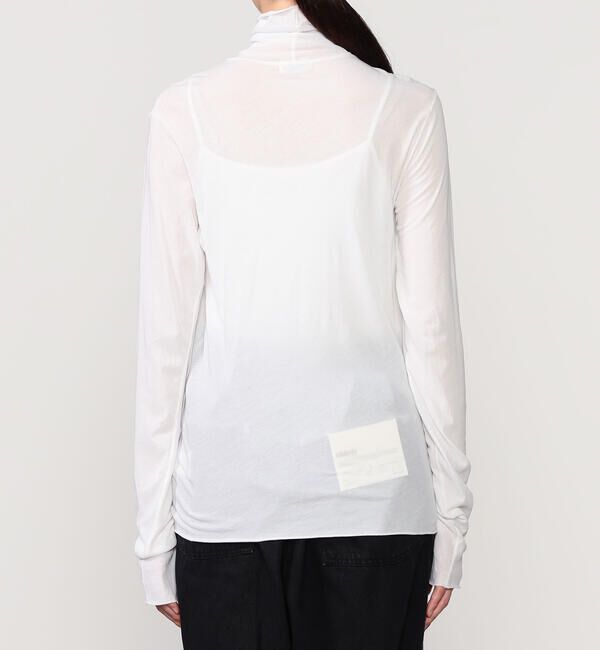 UNFIL「UNFIL | コットンシアージャージー ハイネック長袖Tシャツ WOMEN」|Tシャツ・カットソー|