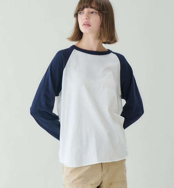  「FilMelange | 〈別注〉ベースボール 長袖Tシャツ WOMEN」|Tシャツ・カットソー|