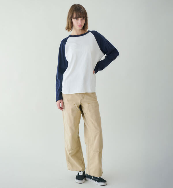  「FilMelange | 〈別注〉ベースボール 長袖Tシャツ WOMEN」|Tシャツ・カットソー|