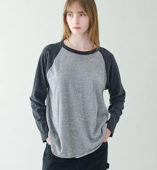  「FilMelange | 〈別注〉ベースボール 長袖Tシャツ WOMEN」|Tシャツ・カットソー|