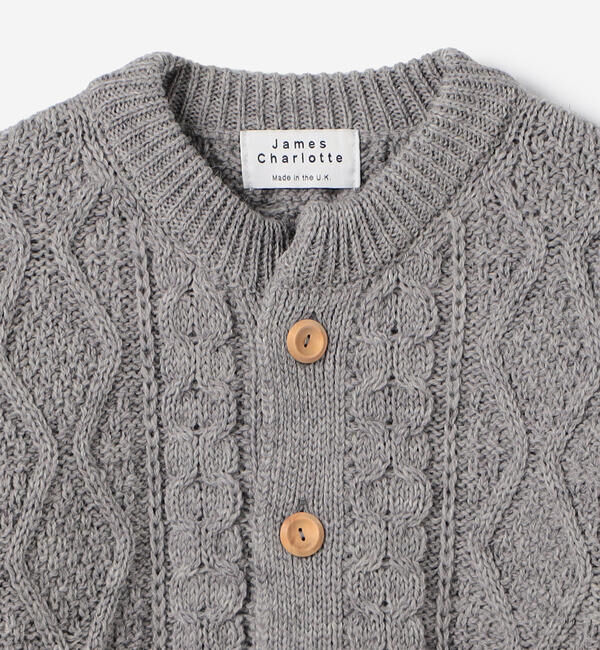  「James Charlotte | ウール アランニットカーディガン WOMEN」|ニット・セーター|