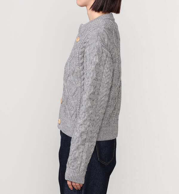  「James Charlotte | ウール アランニットカーディガン WOMEN」|ニット・セーター|