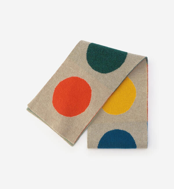  「Jo Gordon | ウール マルチカラードット マフラー UNISEX」|マフラー|