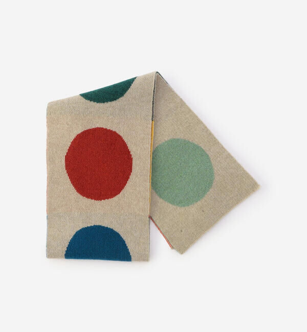  「Jo Gordon | ウール マルチカラードット マフラー UNISEX」|マフラー|