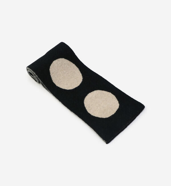  「Jo Gordon | ウール モノクロームドット マフラー UNISEX」|マフラー|