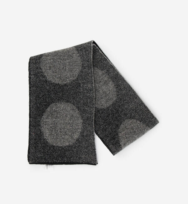  「Jo Gordon | ウール モノクロームドット マフラー UNISEX」|マフラー|
