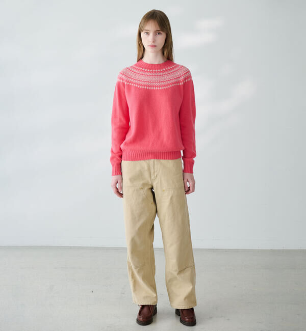 Morris & Sons「MORRIS & SONS | ジーロンラム ノルディックセーター WOMEN」|ニット・セーター|