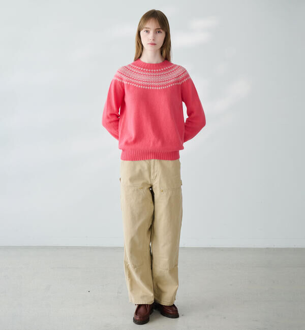 Morris & Sons「MORRIS & SONS | ジーロンラム ノルディックセーター WOMEN」|ニット・セーター|