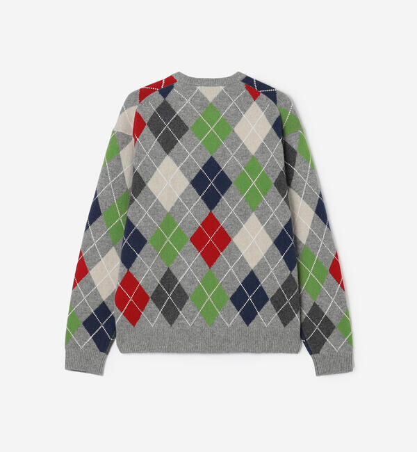  「078 CITE | アーガイル ニットプルオーバー MEN」|ニット・セーター|