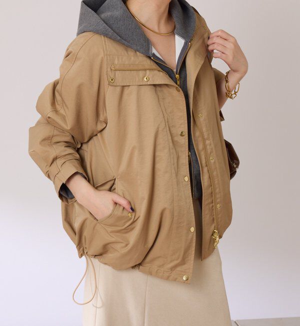  「ライナー付きスタンドネックブルゾン」|キュロット|