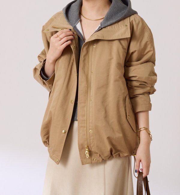  「ライナー付きスタンドネックブルゾン」|キュロット|
