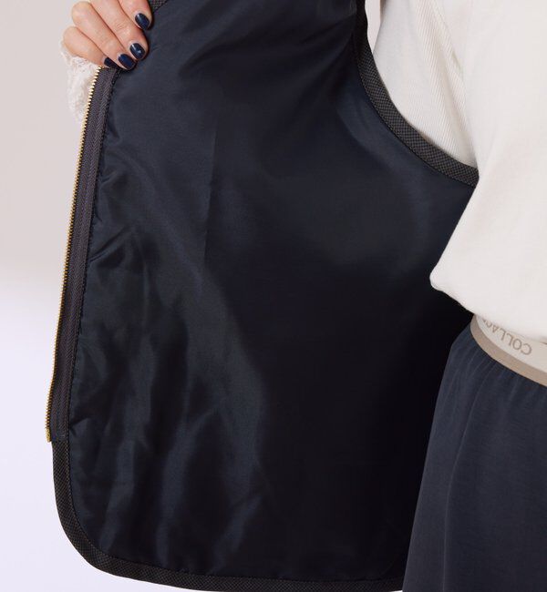  「ライナー付きスタンドネックブルゾン」|キュロット|