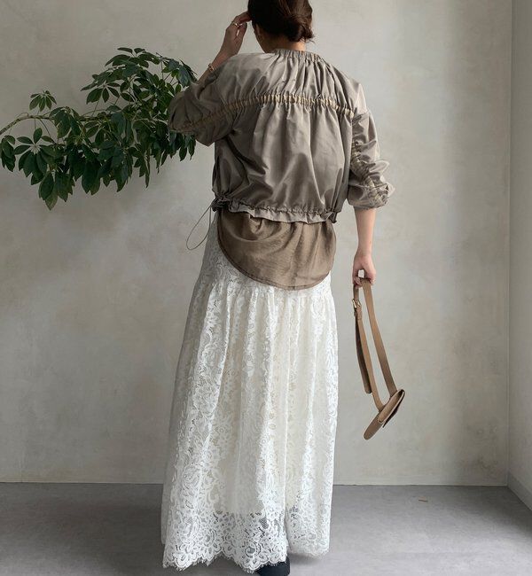  「【WEB限定】シアーヘムノーカラーブルゾン」|ブルゾン・スタジャン|