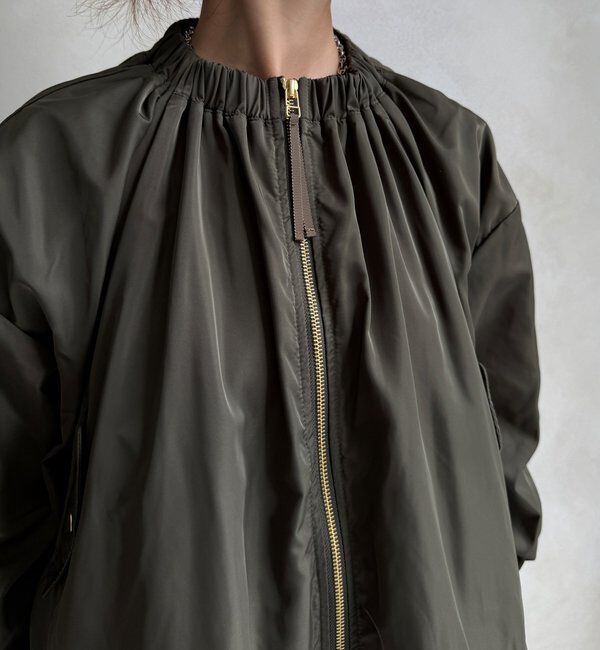  「【WEB限定】シアーヘムノーカラーブルゾン」|ブルゾン・スタジャン|