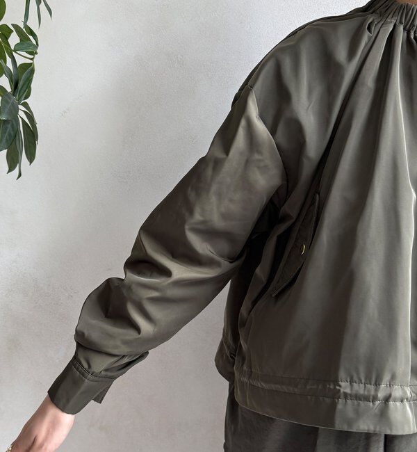  「【WEB限定】シアーヘムノーカラーブルゾン」|ブルゾン・スタジャン|