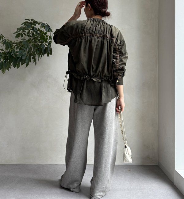  「【WEB限定】シアーヘムノーカラーブルゾン」|ブルゾン・スタジャン|