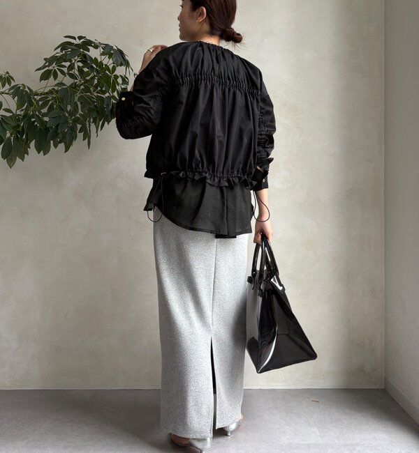  「【WEB限定】シアーヘムノーカラーブルゾン」|ブルゾン・スタジャン|